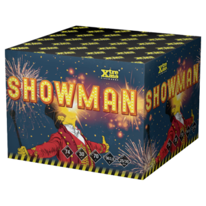 Showman tűzijáték telep 25/30 mm-es, 74 lövéses F3 Xtreme márka, szilveszterre