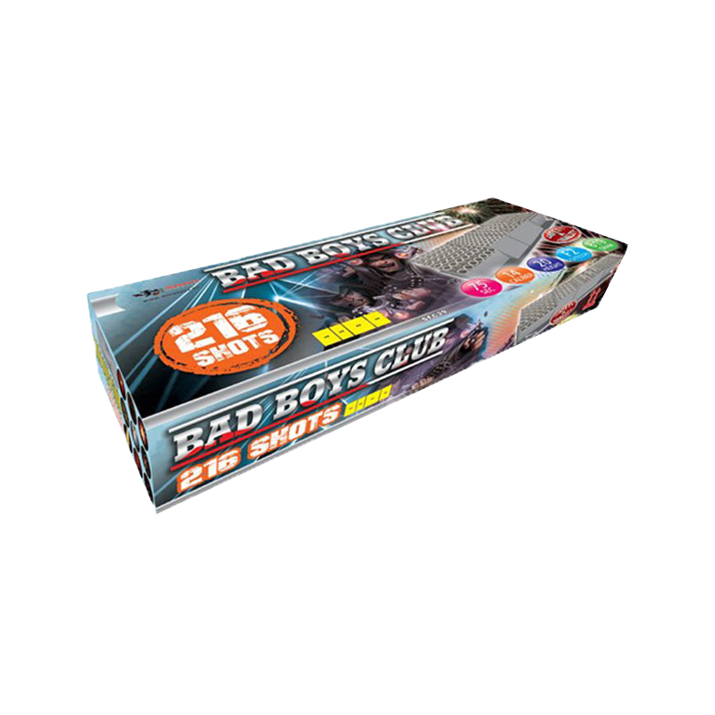 Bad Boys Club Verbundfeuerwerk-Set 13mm Kaliber, 216 Schuss, ca. 100 Sek., F2