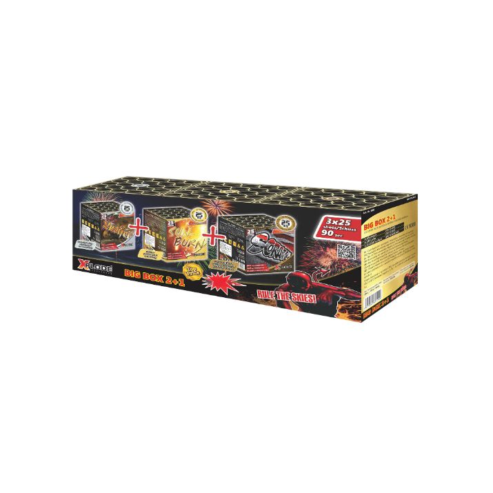 big box 3x25 l&ouml;v&eacute;ses tűzij&aacute;t&eacute;k telep