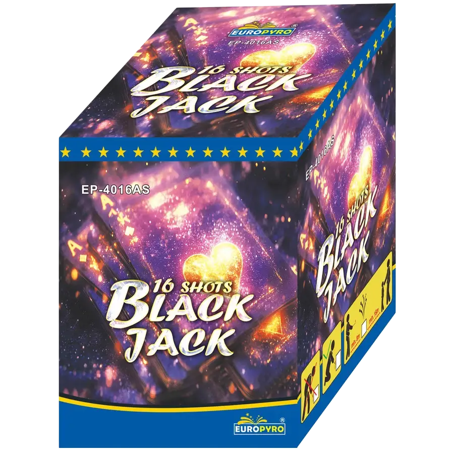 Black Jack tűzij&aacute;t&eacute;k telep, 30 mm-es, 16 l&ouml;v&eacute;ses F2