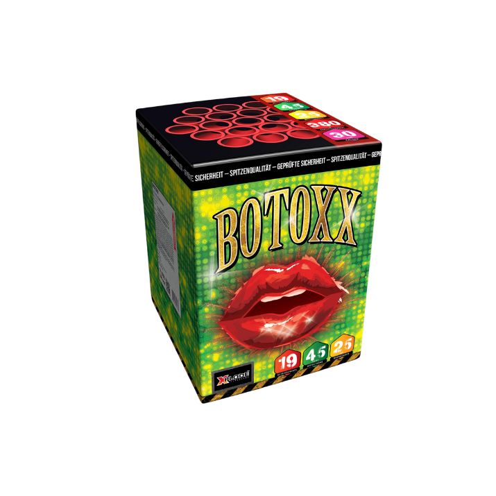 Botoxx tűzij&aacute;t&eacute;k telep 19 l&ouml;v&eacute;ssel, 30 mm kaliberrel, Xplode m&aacute;rk&aacute;t&oacute;l