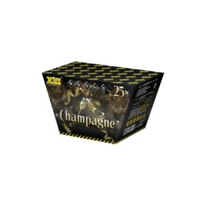 Champagne tűzijáték telep 25 lövés, 25 mm, F2 kategória