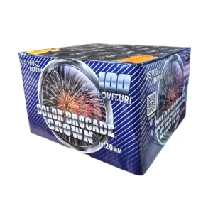 Color Brocade Crown tűzijáték telep 20 mm-es, 100 lövéses F2, Fireshow márkától