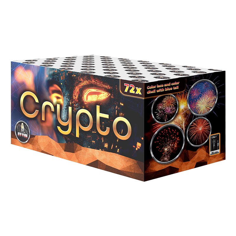 CRYPTO Feuerwerksbatterie 72 Schuss Kaliber 25mm von Vippiro