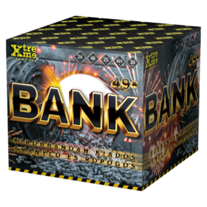 BANK 49 lövéses 30 mm-es Xtreme F3 tűzijáték telep, szilveszteri show