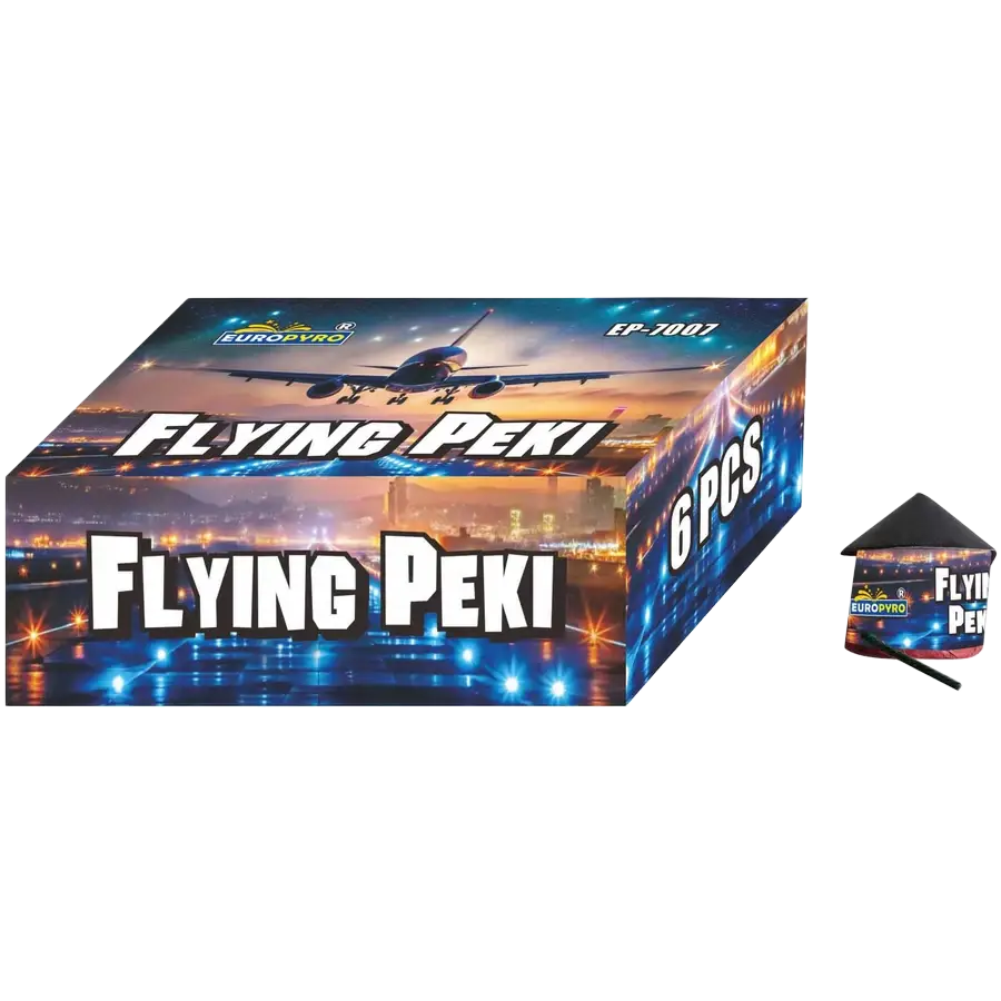 Flying Peki F2 kateg&oacute;ri&aacute;s kis UFO rep&uuml;lő tűzij&aacute;t&eacute;k