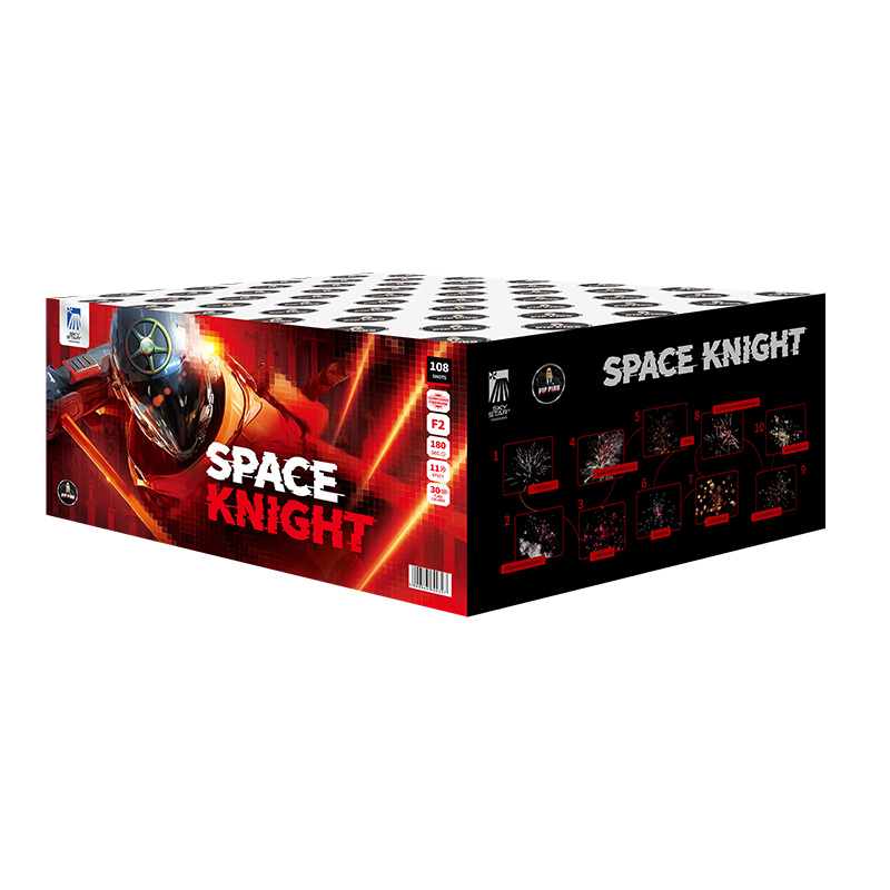 Vippiro SPACE KNIGHT tűzij&aacute;t&eacute;k telep 108 l&ouml;v&eacute;ssel, 30 mm kaliberrel, F2 kateg&oacute;ri&aacute;ban