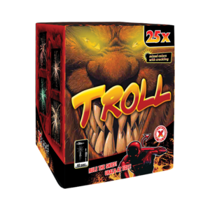 Troll tűzijáték telep 40 mm-es, 25 lövéses Xplode F3 szilveszteri show-hoz