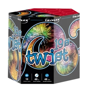 Twist tűzijáték telep, 48 mm-es, 19 lövéses F3