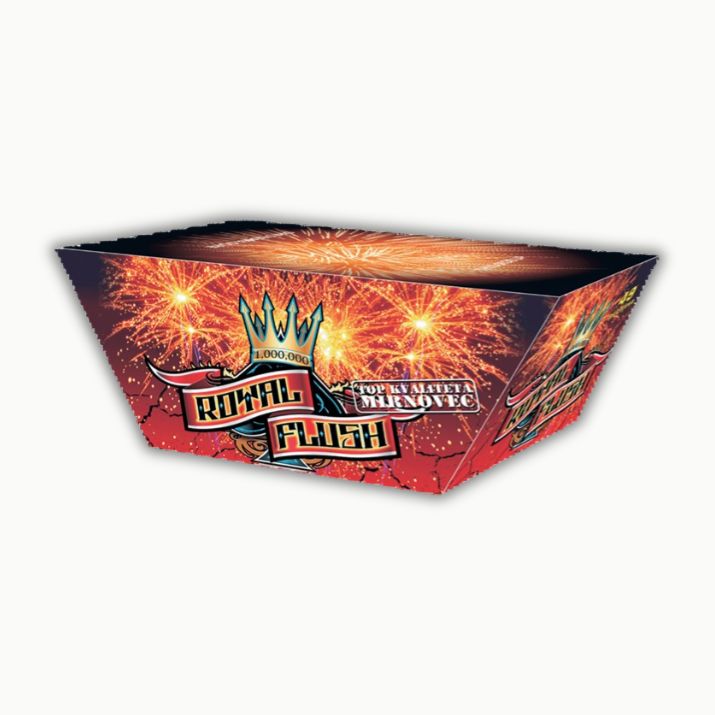 Royal Flush V-alakú 49 Schuss Feuerwerk-Batterie