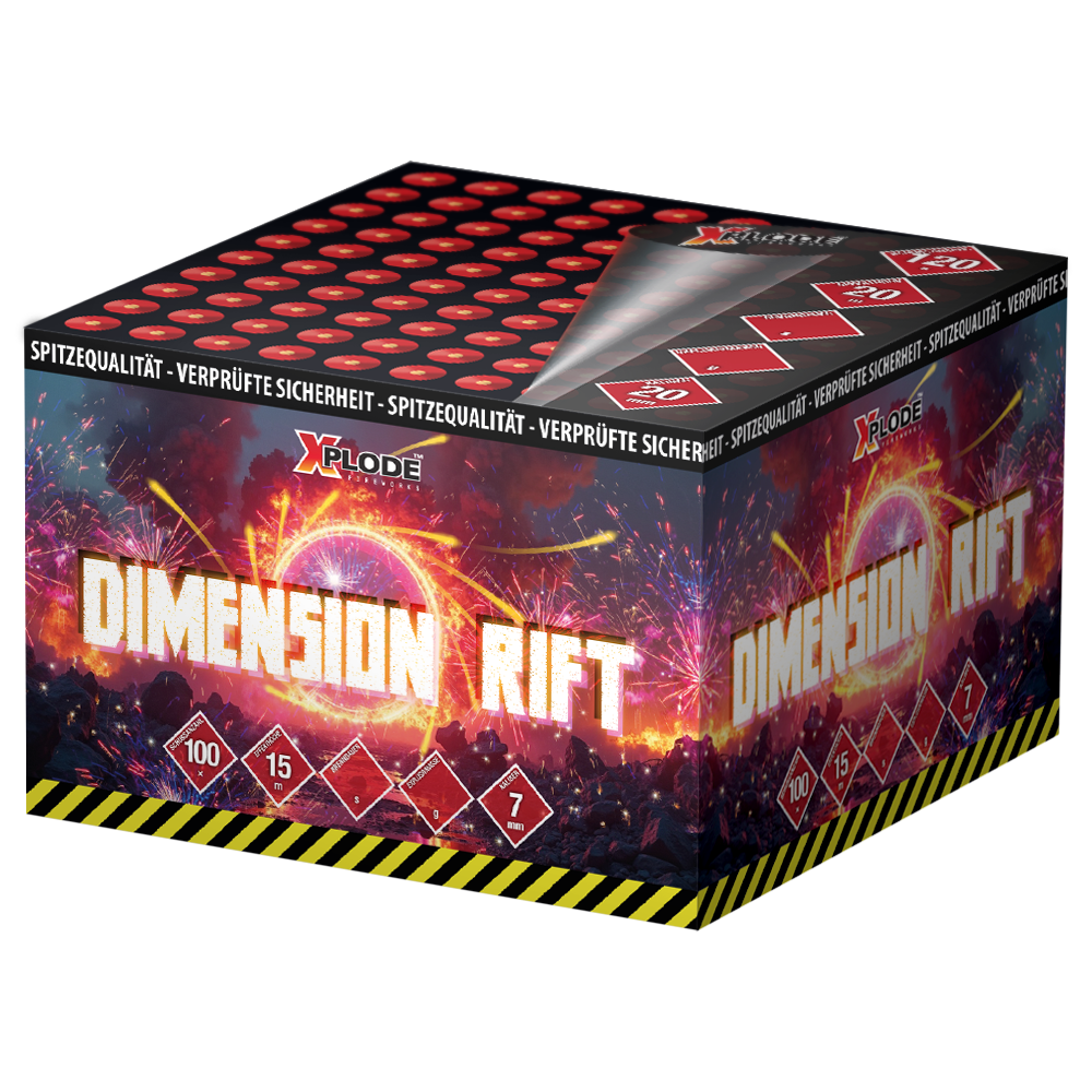 Dimension Rift tűzij&aacute;t&eacute;k telep 100 l&ouml;v&eacute;ssel, 6 mm kaliberrel, Xplode m&aacute;rk&aacute;t&oacute;l