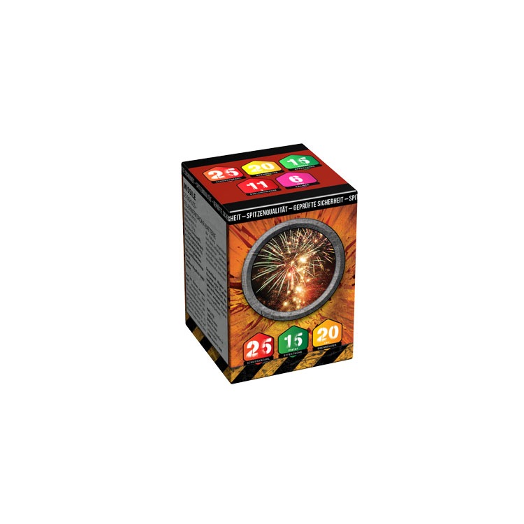 Set de artificii Xplode Missile cu 25 de rachete, un spectacol rapid și intens