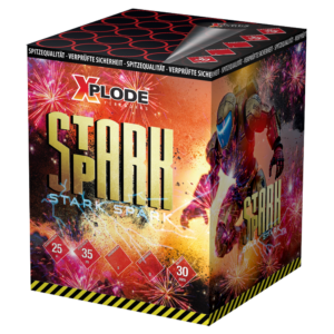 Stark Spark tűzijáték telep 25 lövéssel, 30 mm-es kaliberrel, 25 másodperces fényshow